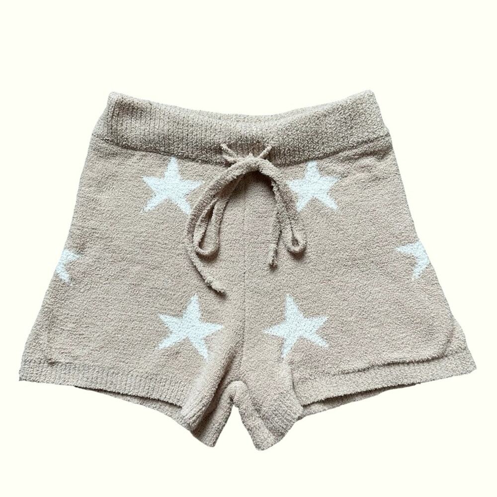 Blue B Loungewear Drawstring Shorts with Star Print
